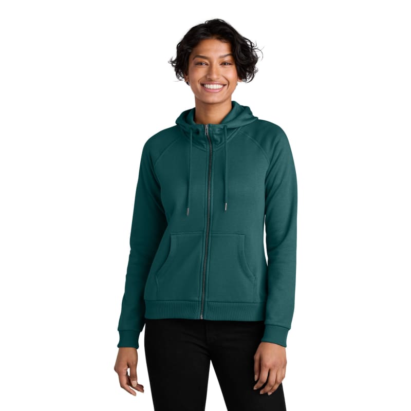 AllMade Women's Organic CVC Fleece Full-Zip Hoodie 11