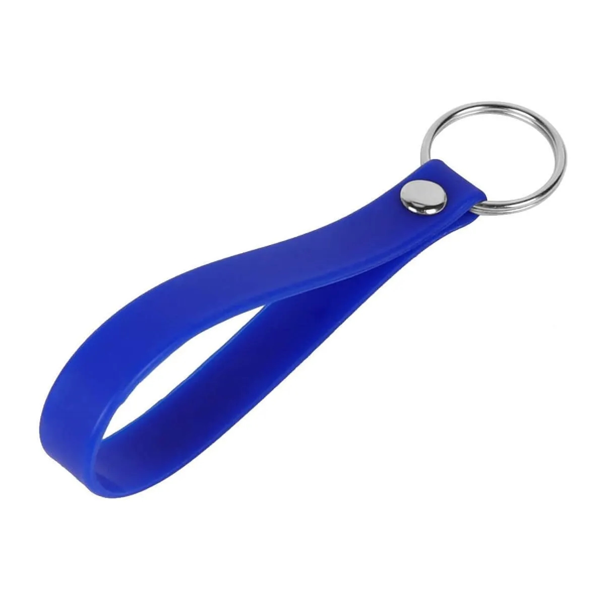 1/2"W SCREEN PRINTED SILICONE BRACELET KEYRING 3