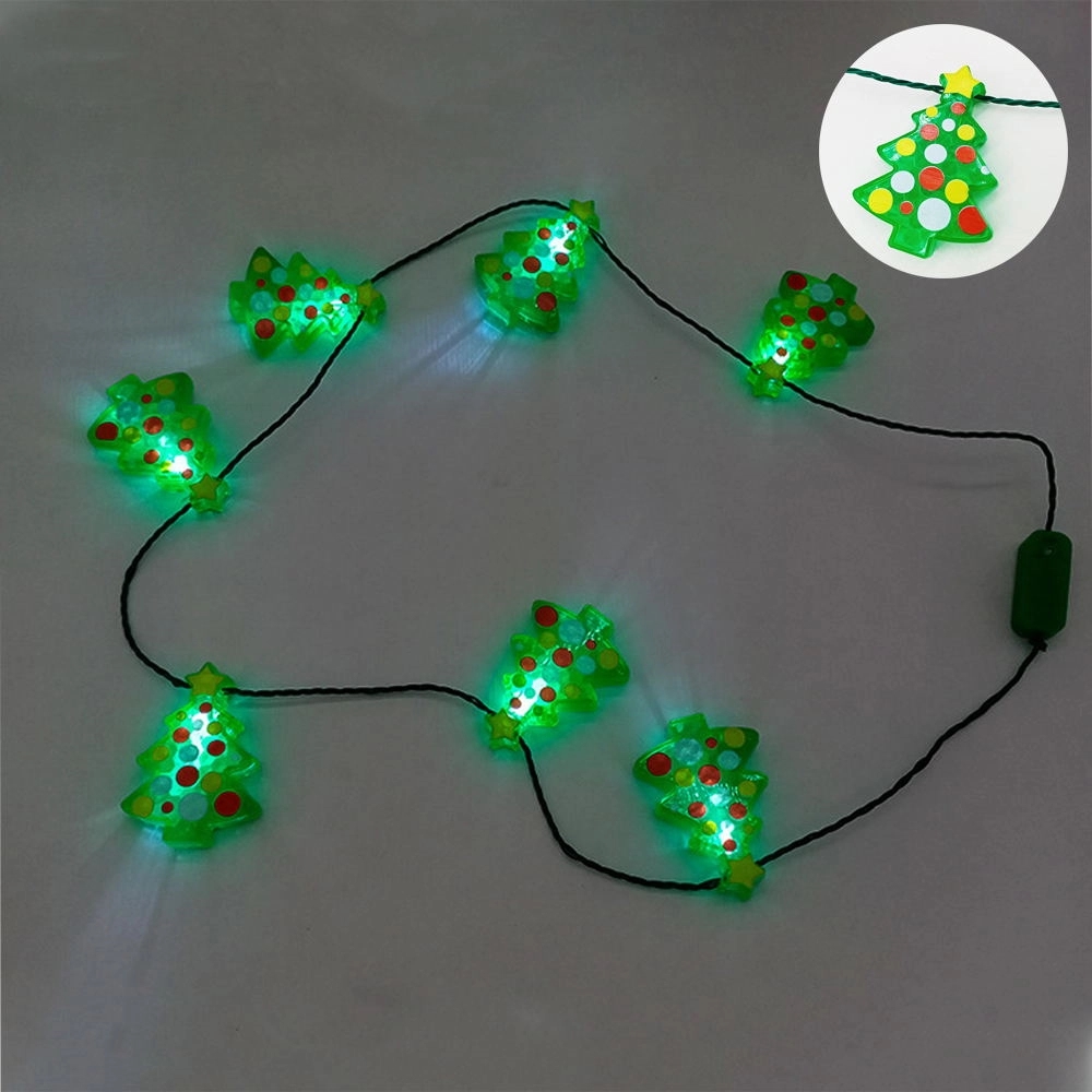 Led Light-Emitting Christmas Tree Necklace 2