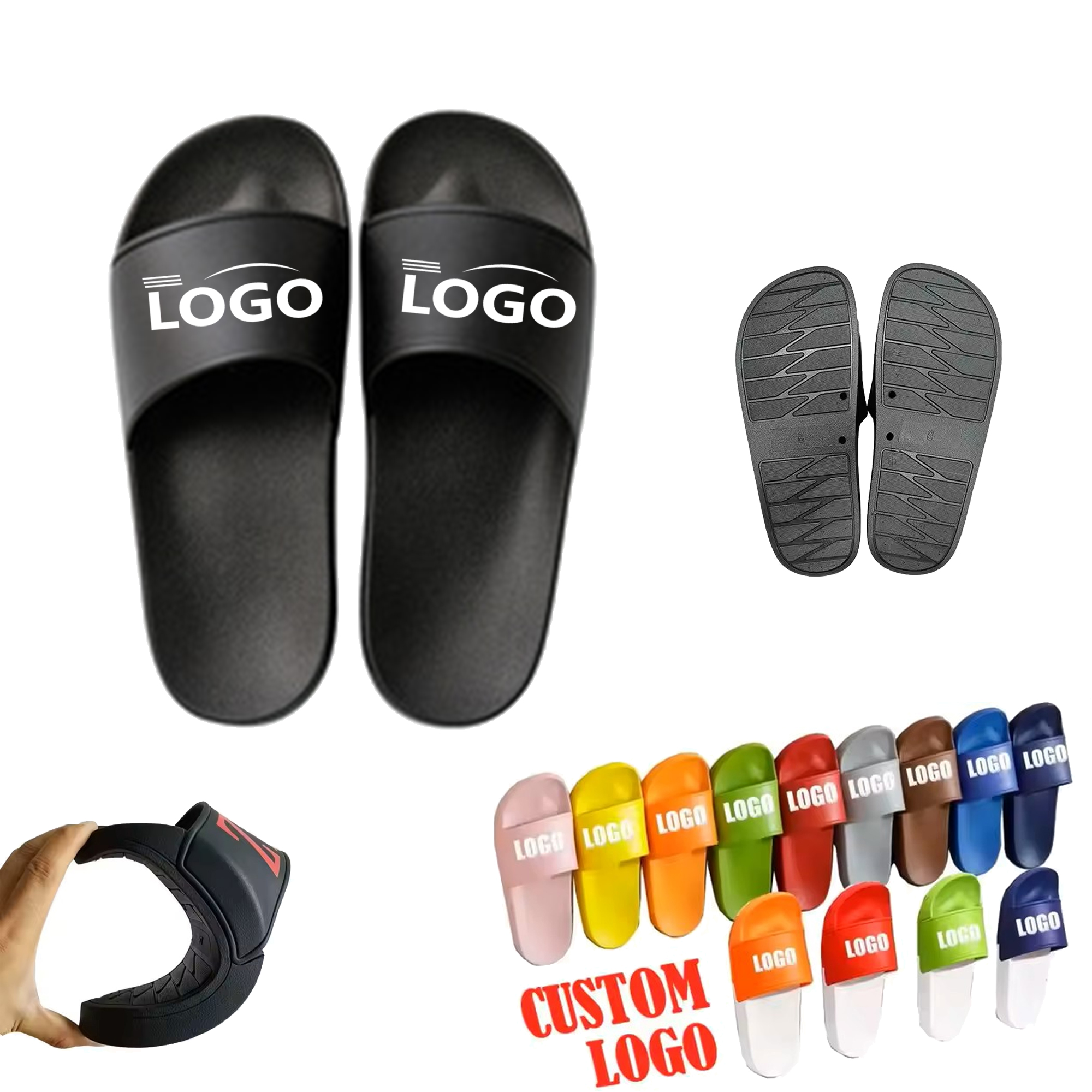 Non-Slip Thick Platform Sandals Slides 2