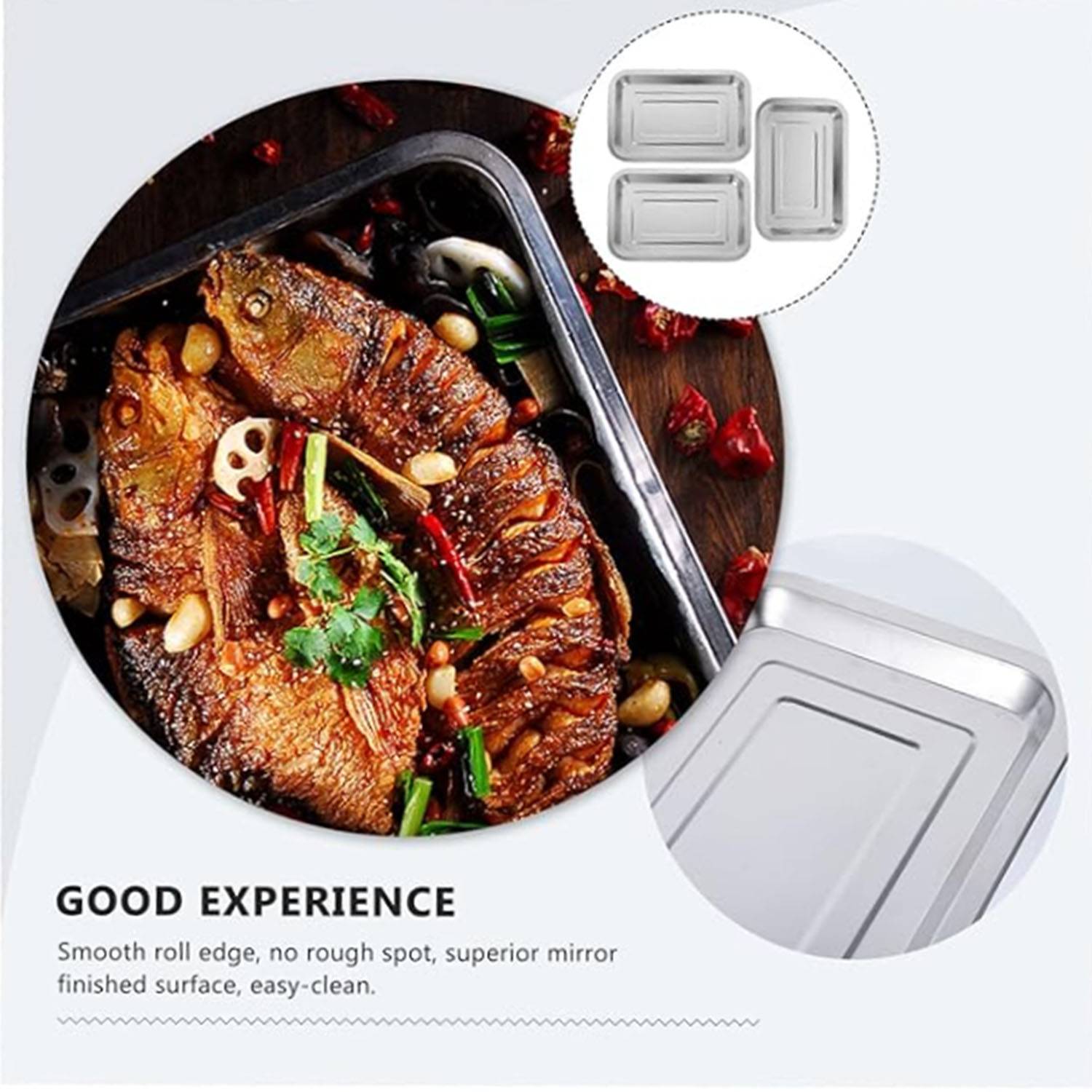 Stainless Steel Square Tray 3