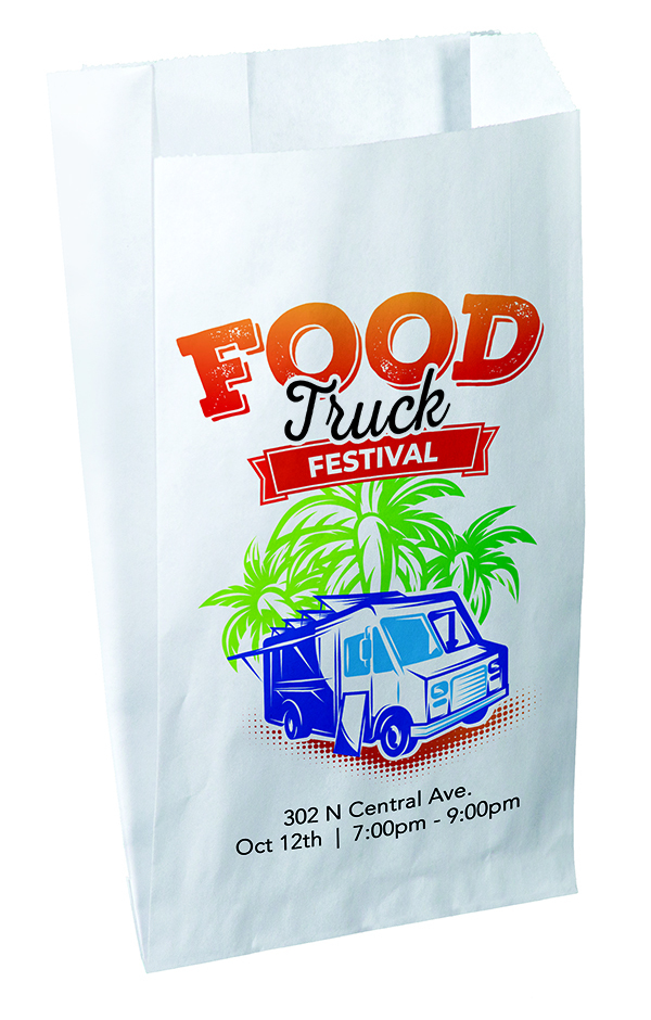 Full Color Merchant 2-Sided Paper Bag (5" x 7.5" x 2")