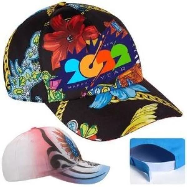 6 Panel Dye-Sublimated Structured Baseball Caps 6