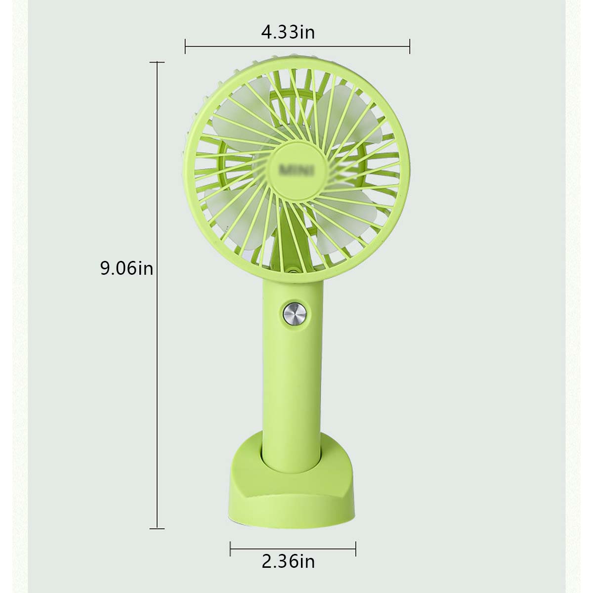 Portable 3-speed Travel Office Gifts Handheld Fan with Base 3