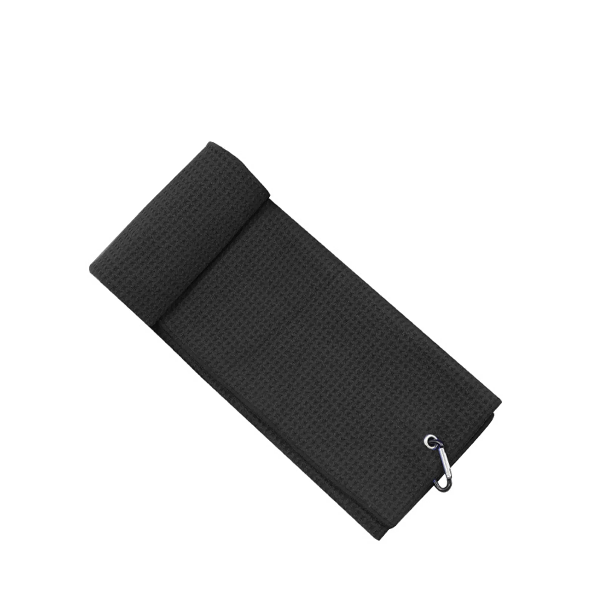 Tri-fold Microfiber Waffle Golf Towel 4