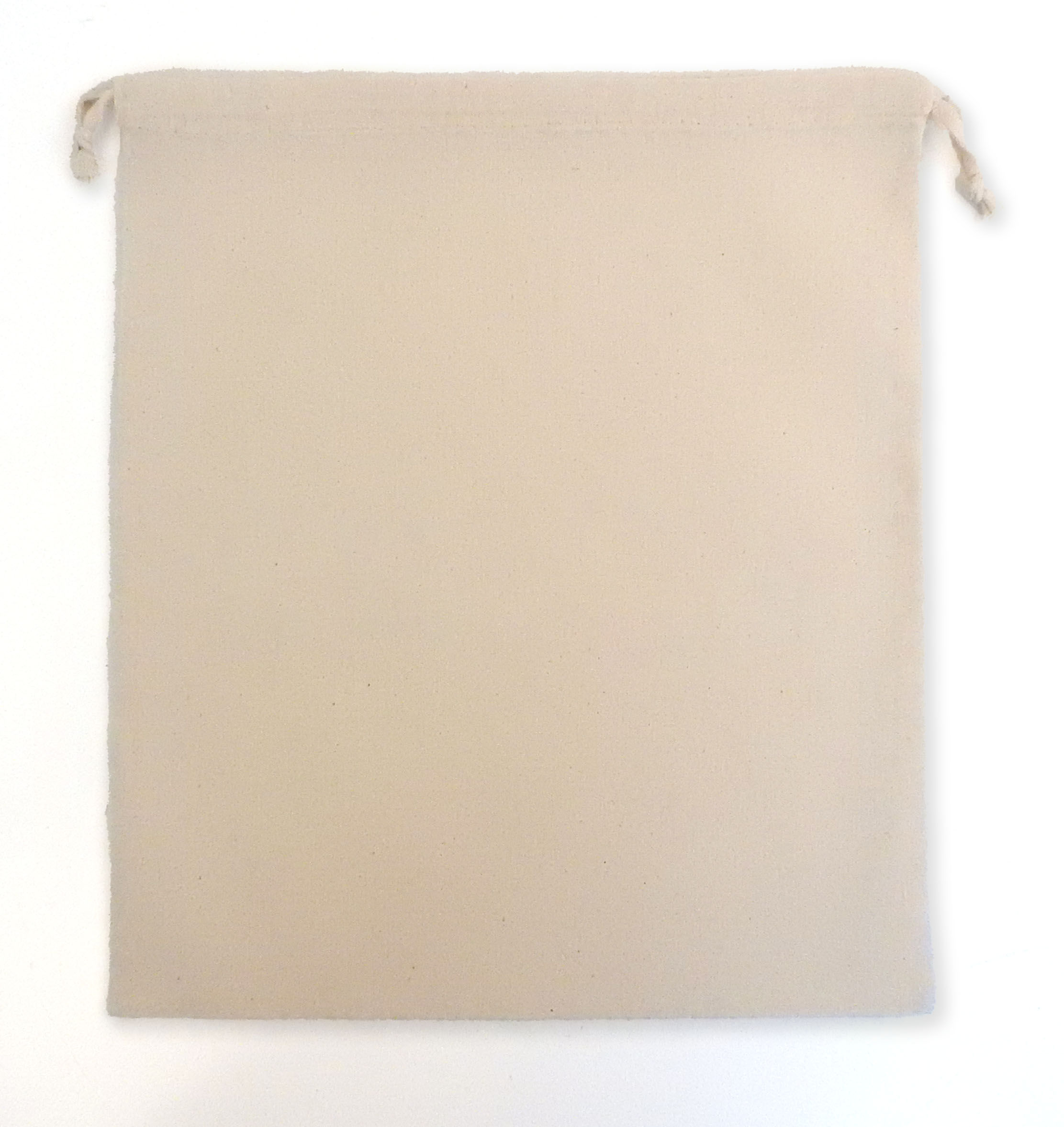 Weedy 100% Natural Cotton Drawstring Bag 12x14" 1