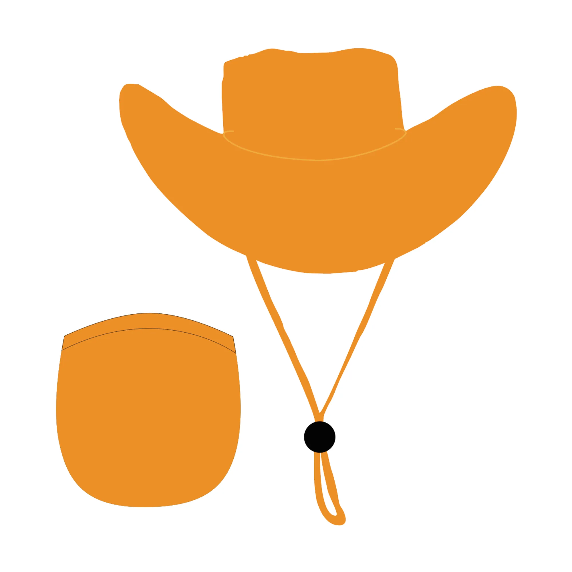 Foldable Cowboy Hat with Pouch 7