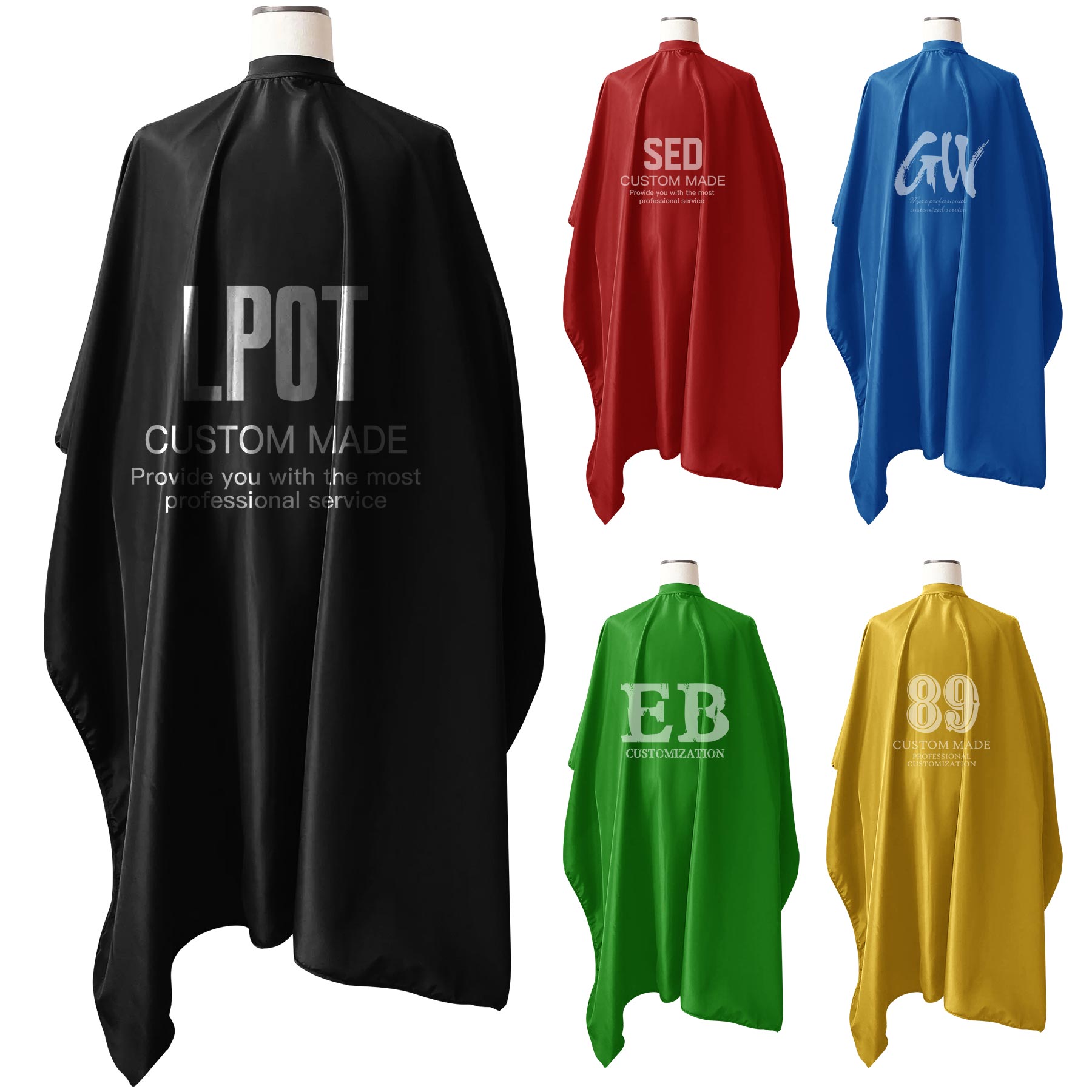 Hair Salon Nylon Cape with Snap Closure 1