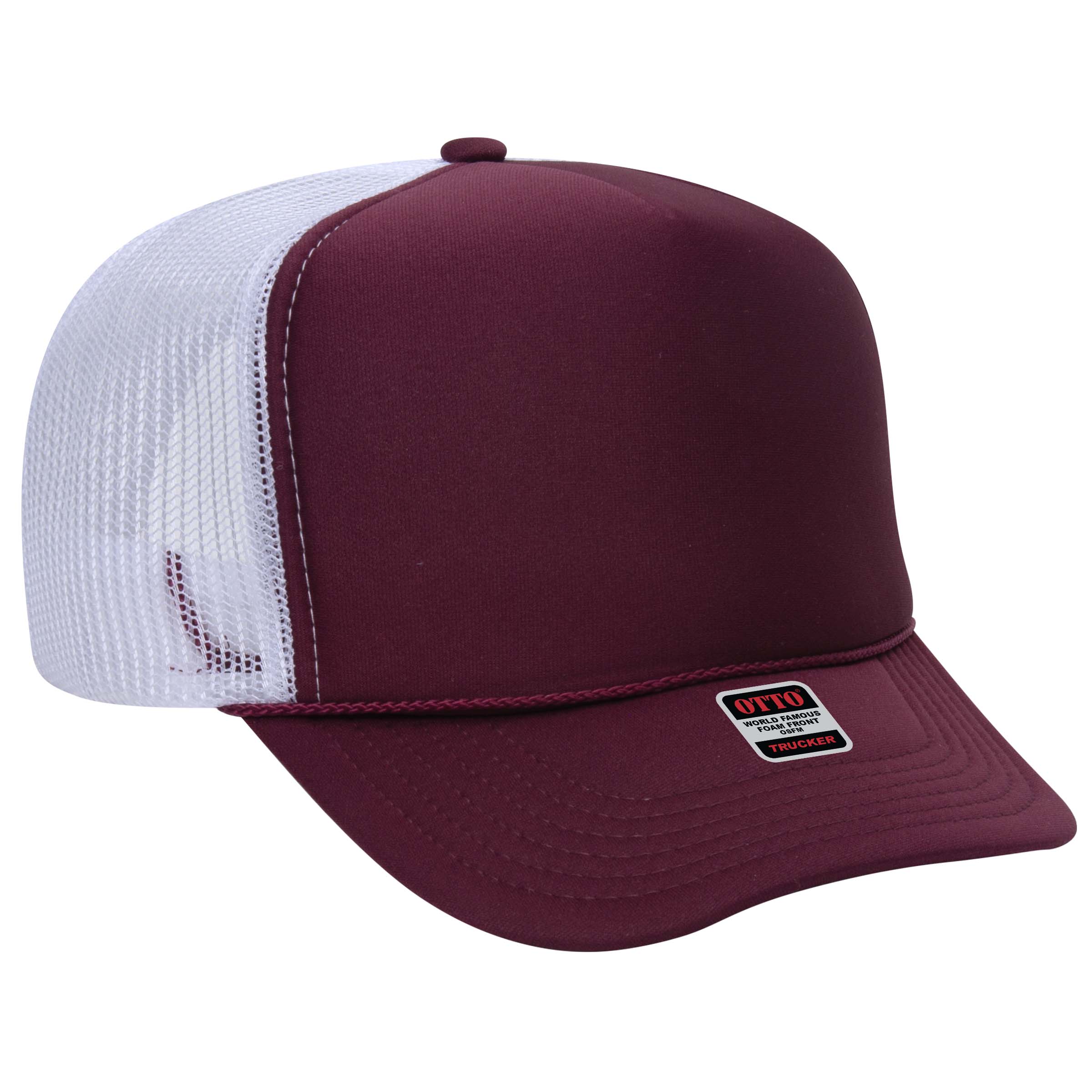 OTTO CAP® 5 Panel High Crown Mesh Back Trucker Hat 242