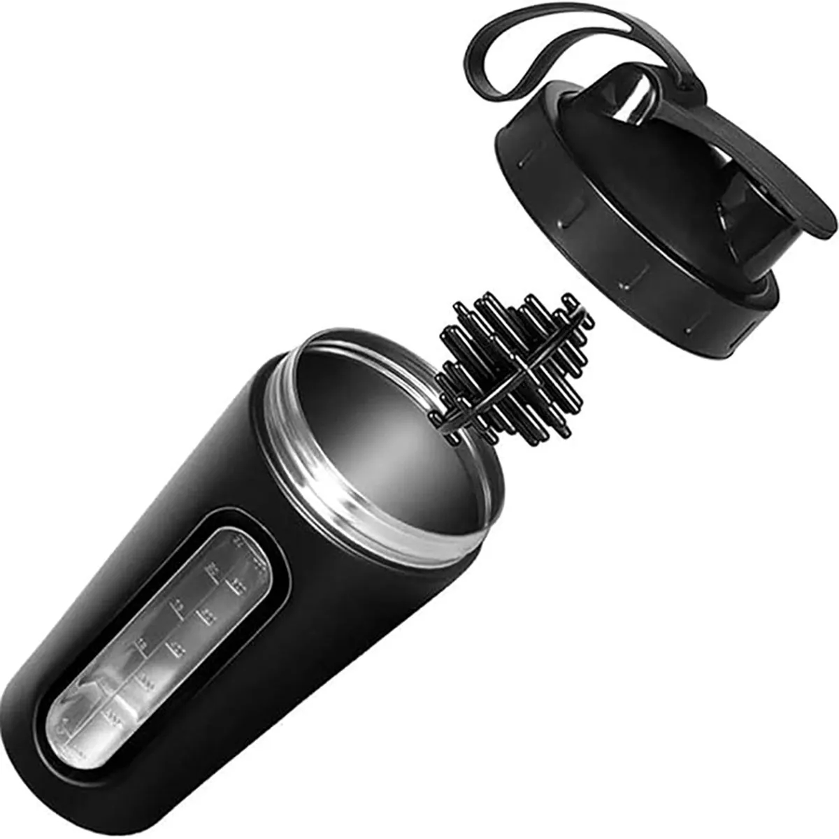 23oz Transparent scale Shaker Bottle Sports Water Cup 7