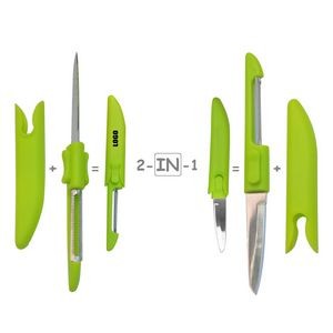 2 In 1 Stainless Steel Fruit And Vegetable Peeler Knife 4
