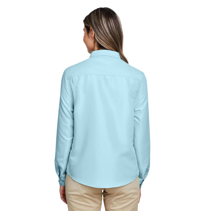 Harriton Ladies' Key West Long-Sleeve Performance Staff Shirt 8
