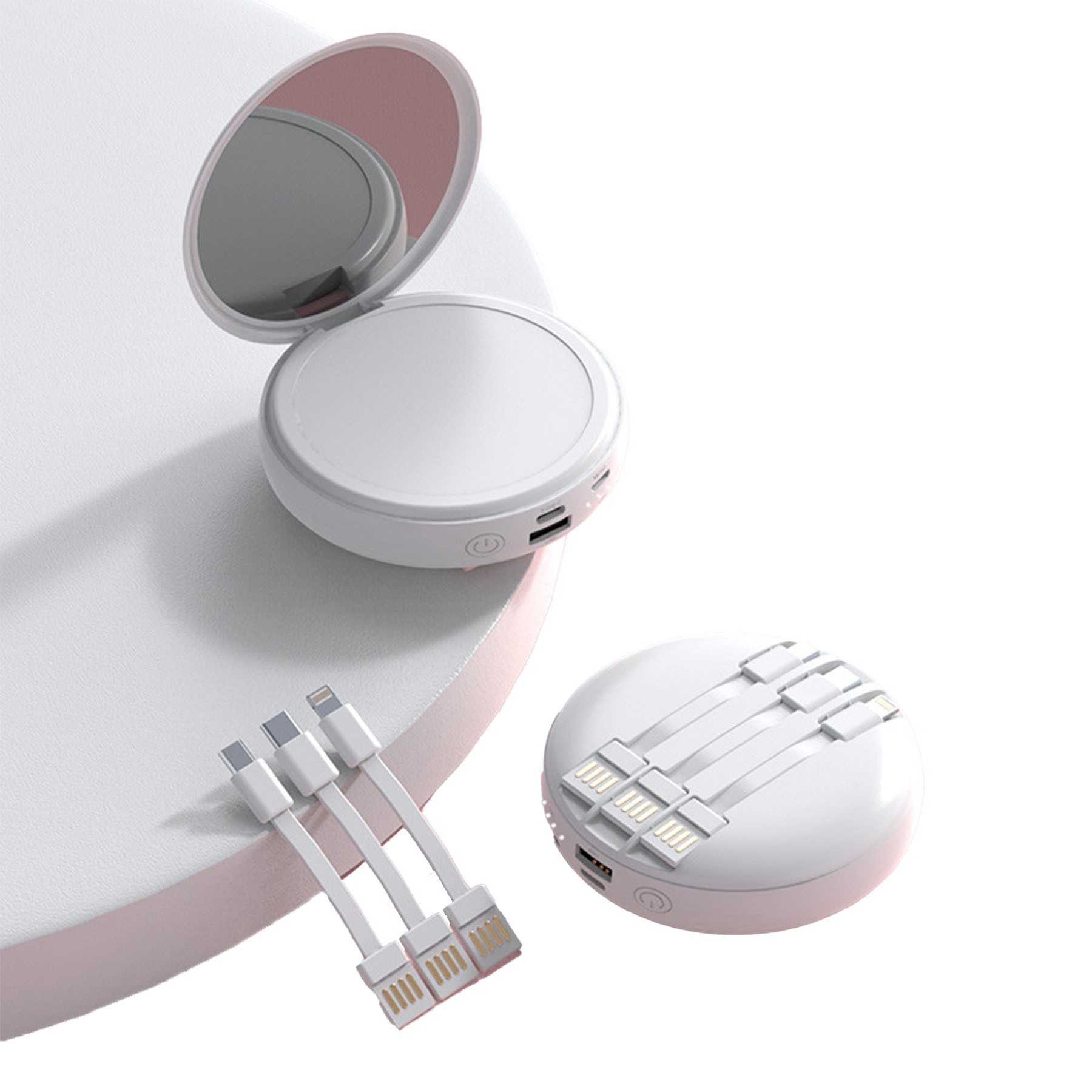 20000mAh LED Makeup Mirror Power Bank 5