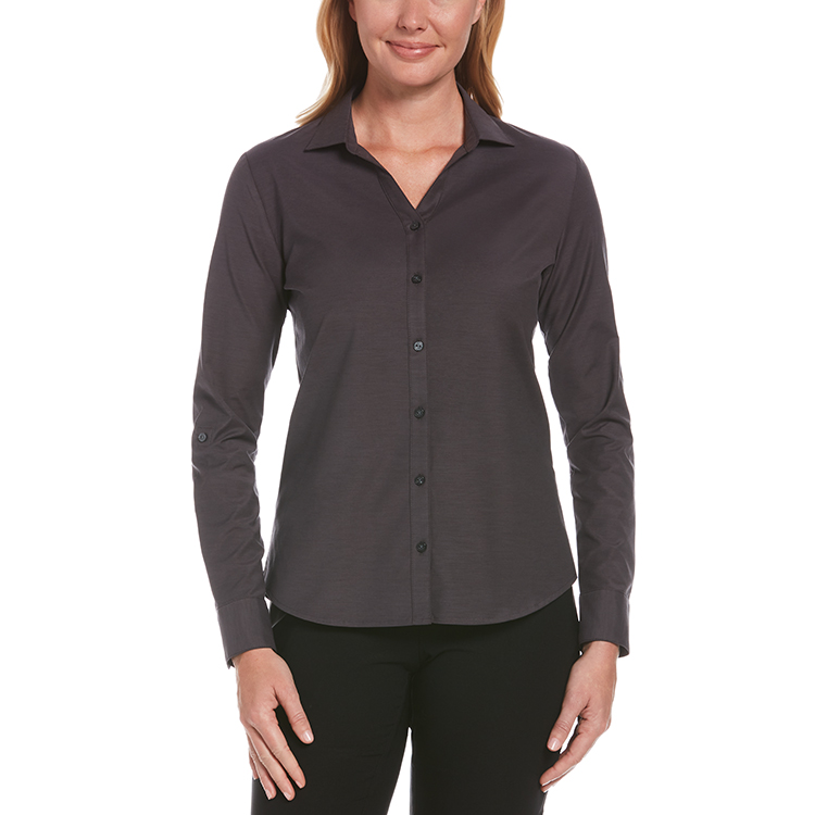 Perry Ellis Ladies Heathered Woven Shirt 2