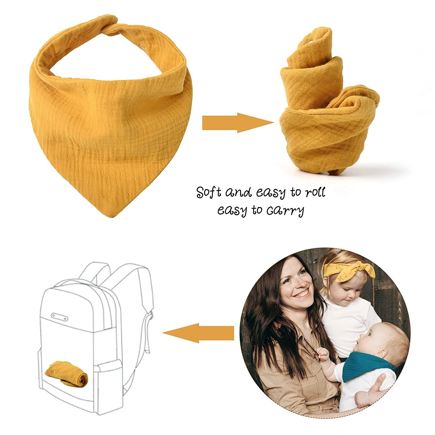 Muslin Bibs 6
