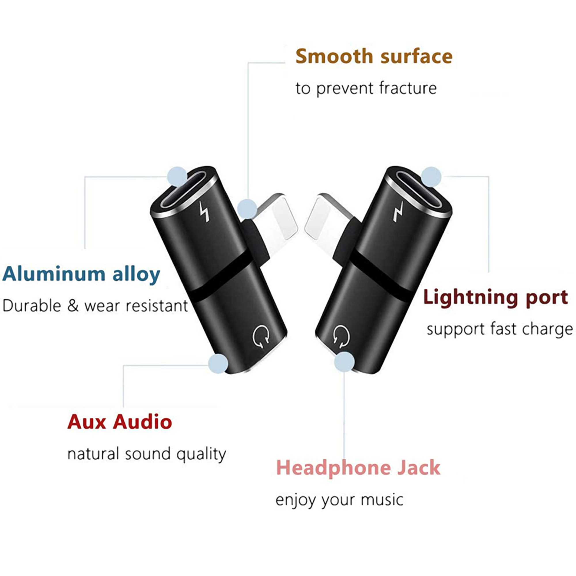 iPhone Lightning to 3.5mm Headphone Jack Adapter 3