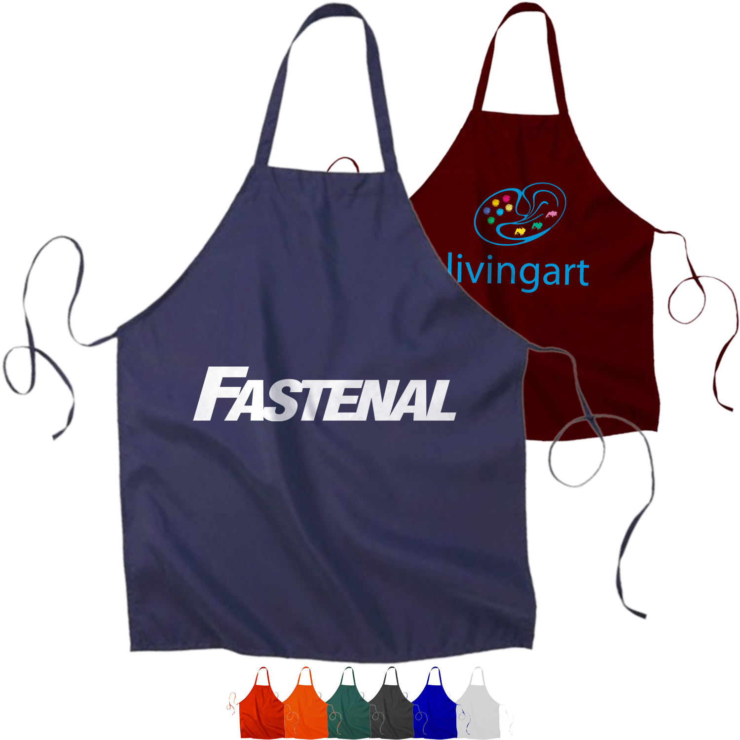 Wrinkle Free Classic Bib Apron USA Decorated (28" x 33") 2