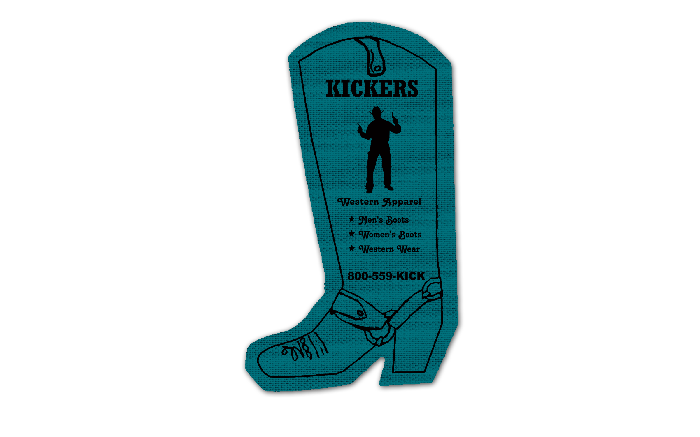 Cowboy Boot Rubber Jar Opener 13