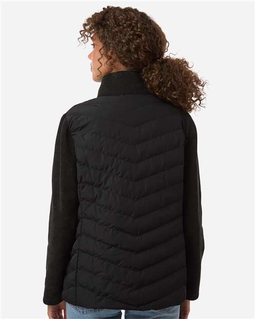 Women's Mixed Media Chevron Jacket - W26719 7