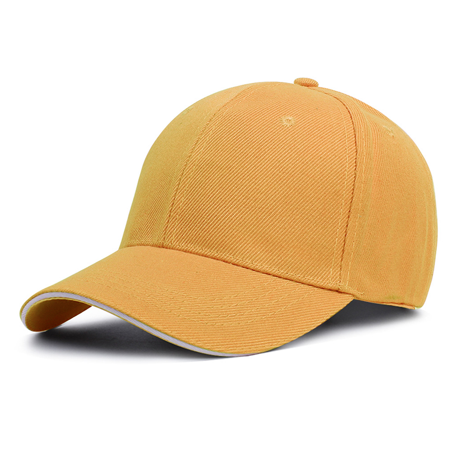Stock Solid Color Poly Twill 6-Panel Baseball Cap w/ 12
