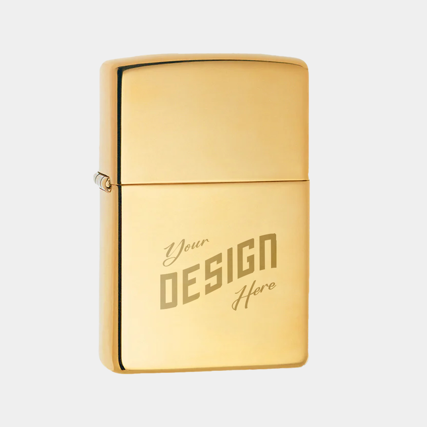 Zippo® USA-Made Windproof Classic High Polish Brass Lighter 2
