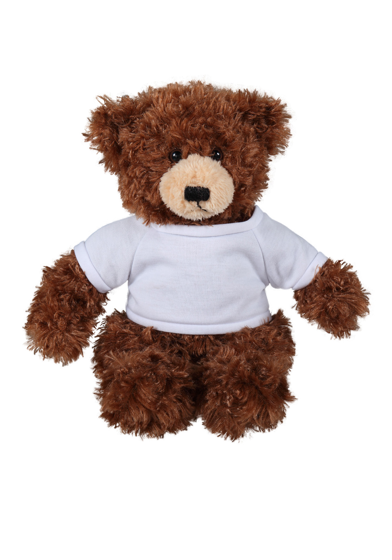 soft plush Chocolate Brandon Bear with t-shirt 14