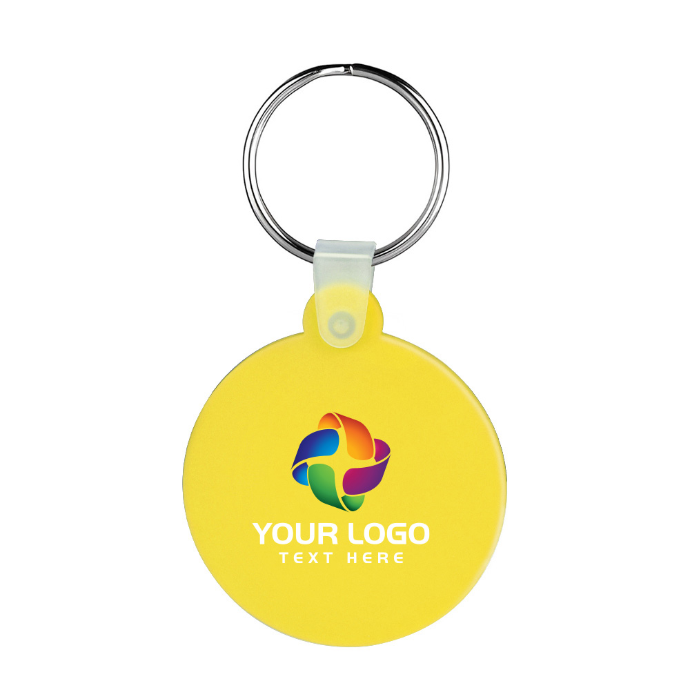 Round Shaped Silicone Keychain 16