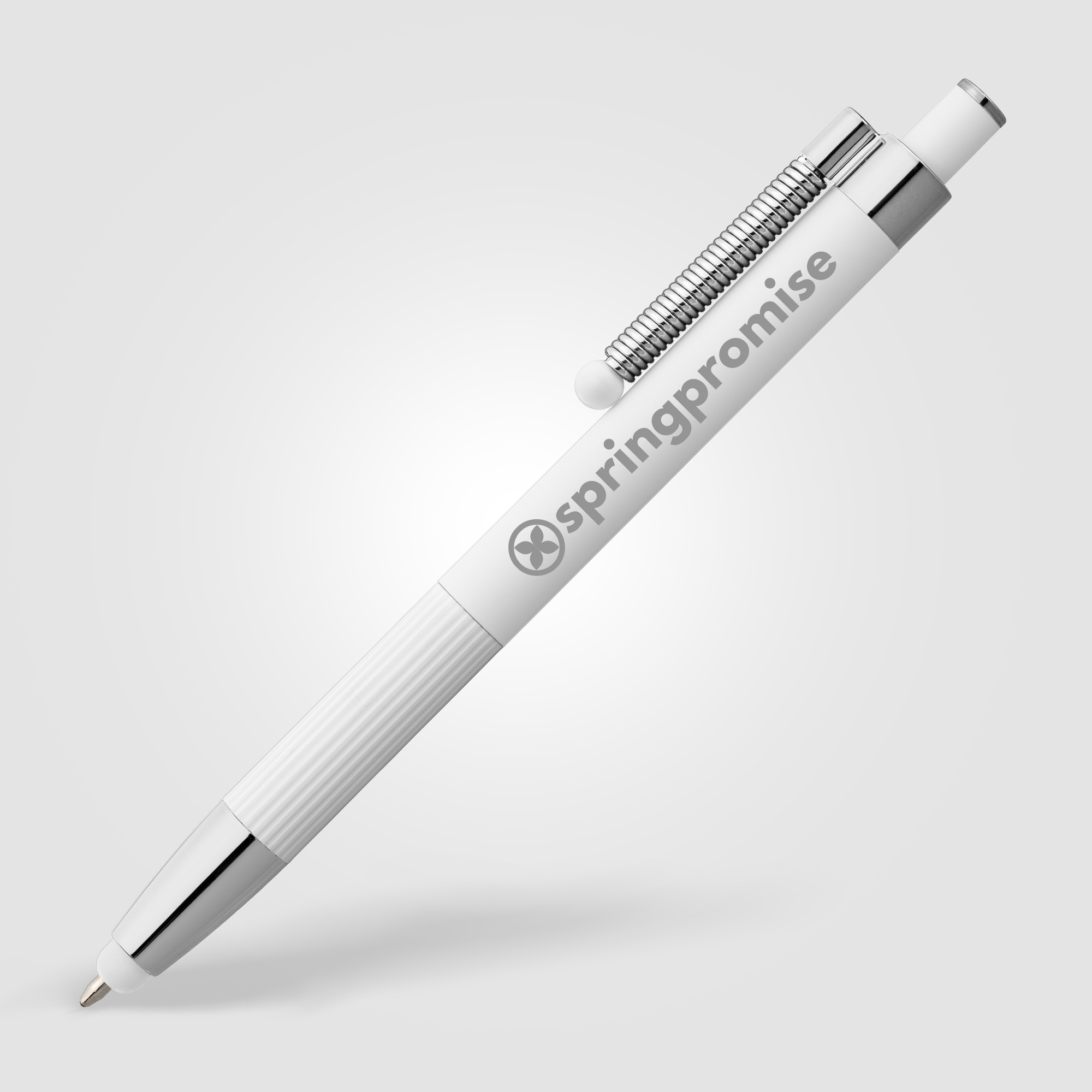 Lisbon Recycled Aluminum Monochrome Fidget  Stylus Pen 12