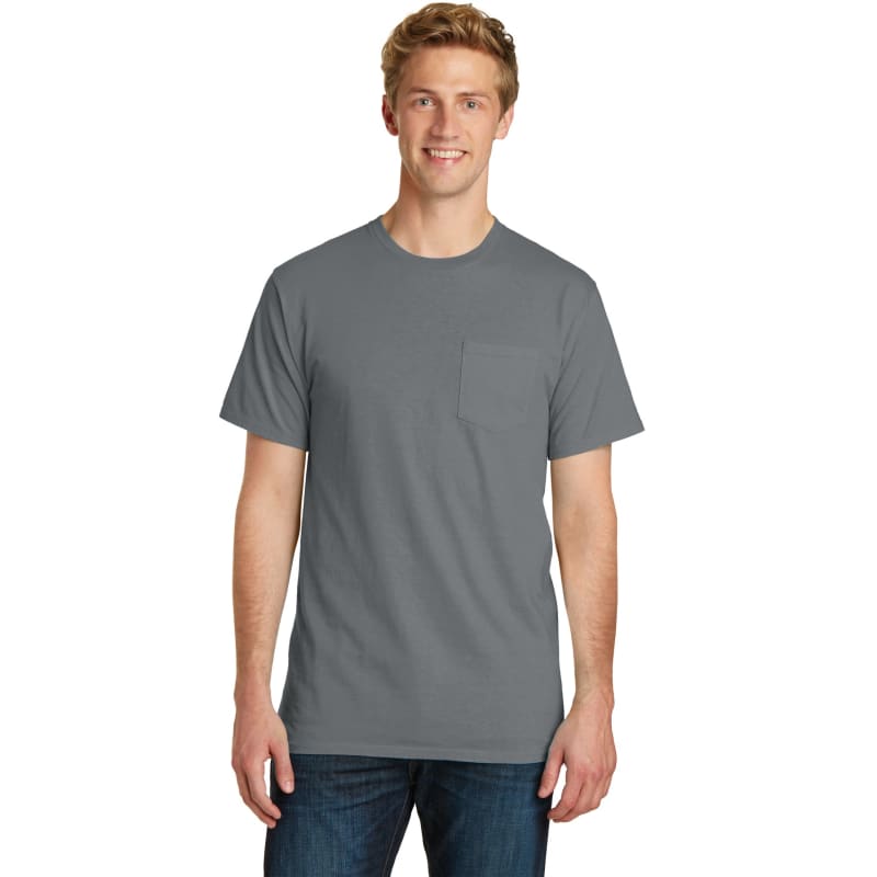 Port & Company Beach Wash Garment-Dyed Pocket Tee. 37