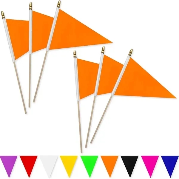 Colorful Pennant Flags with 5x8-Inch Small Triangle 9