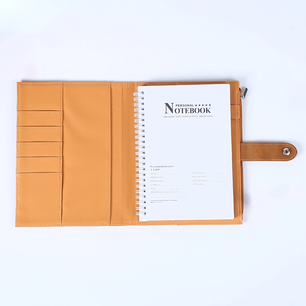 PU Leather A5 Journal Spiral Notebook 10