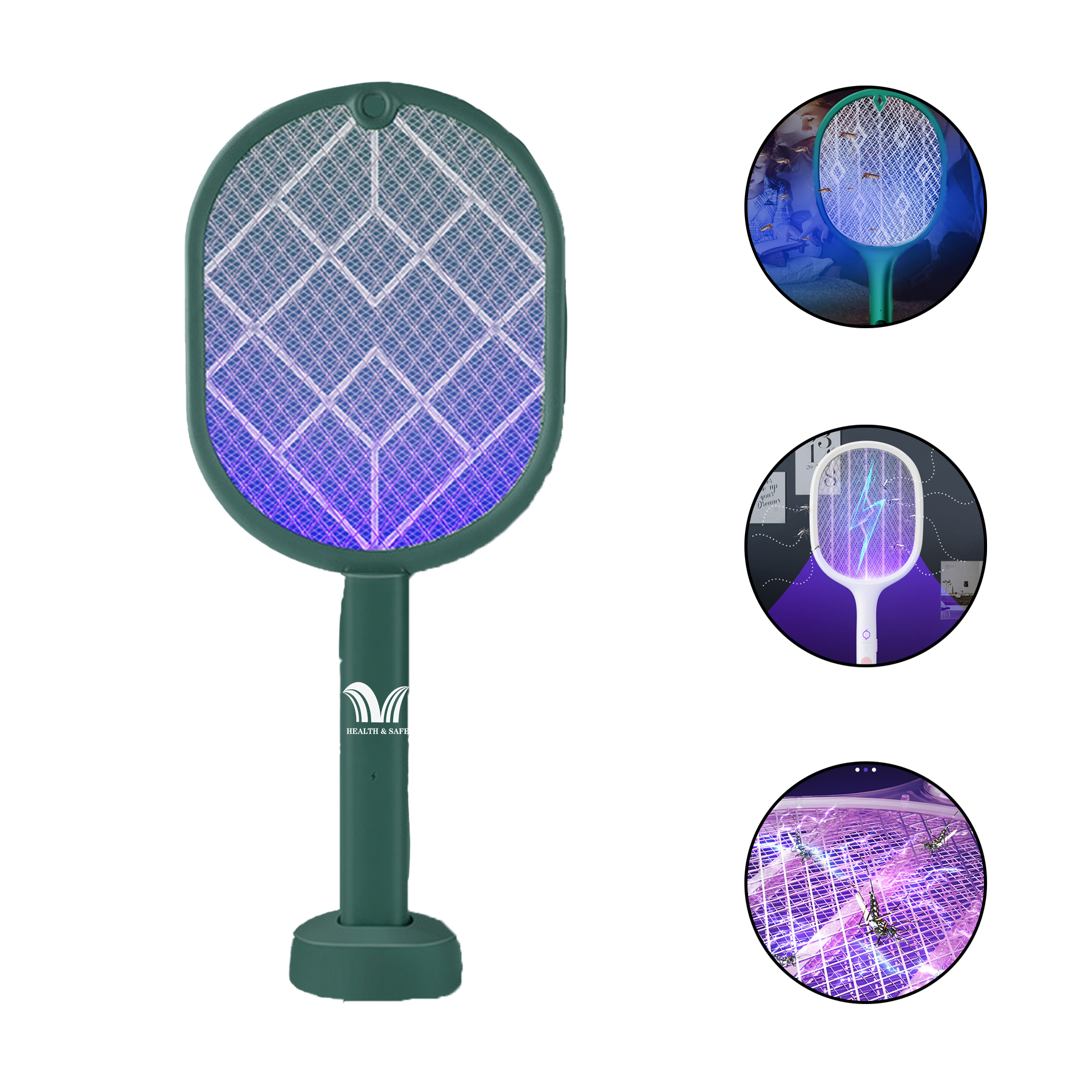High Voltage Handheld Electric Fly Swatter Bug Zapper 2