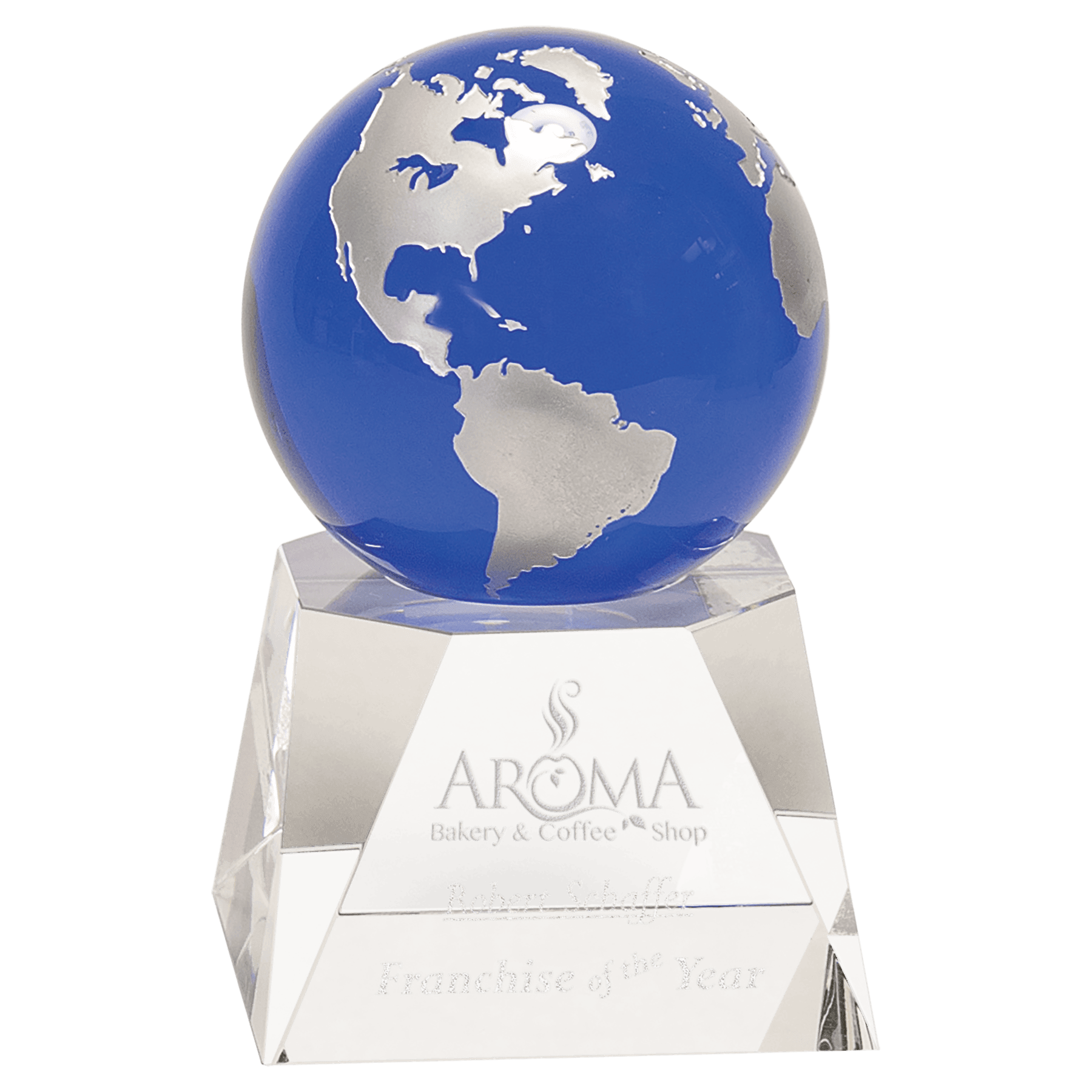 Blue Crystal Globe 2