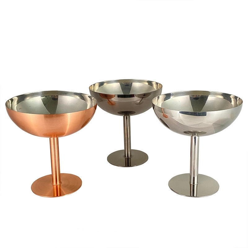 Custom 7 oz Stainless Steel Martini Glass 3