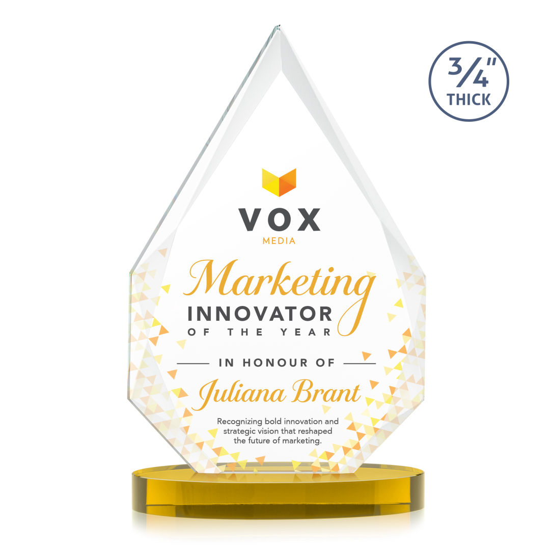 Hawthorne VividPrint™ Award on Alberton Base - Gold 2