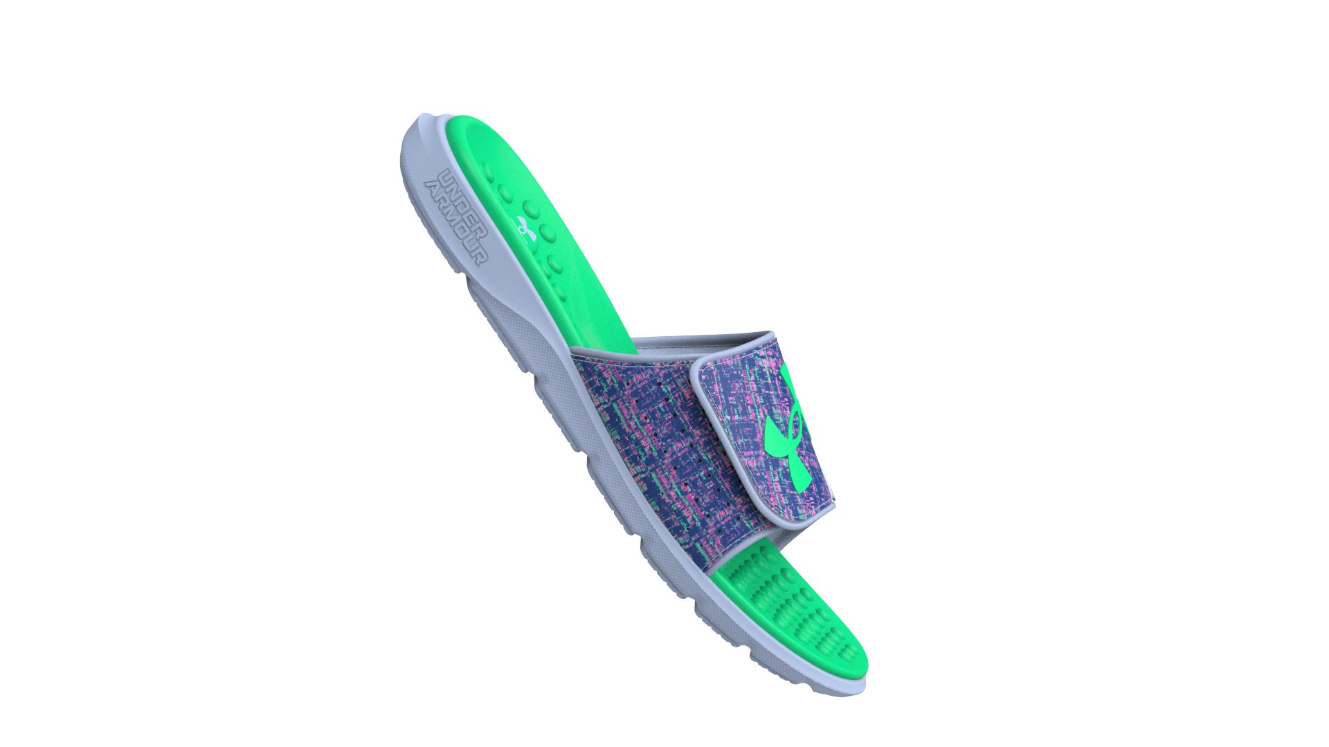 Men's UA Ignite Pro Graphic Footbed Slides  2