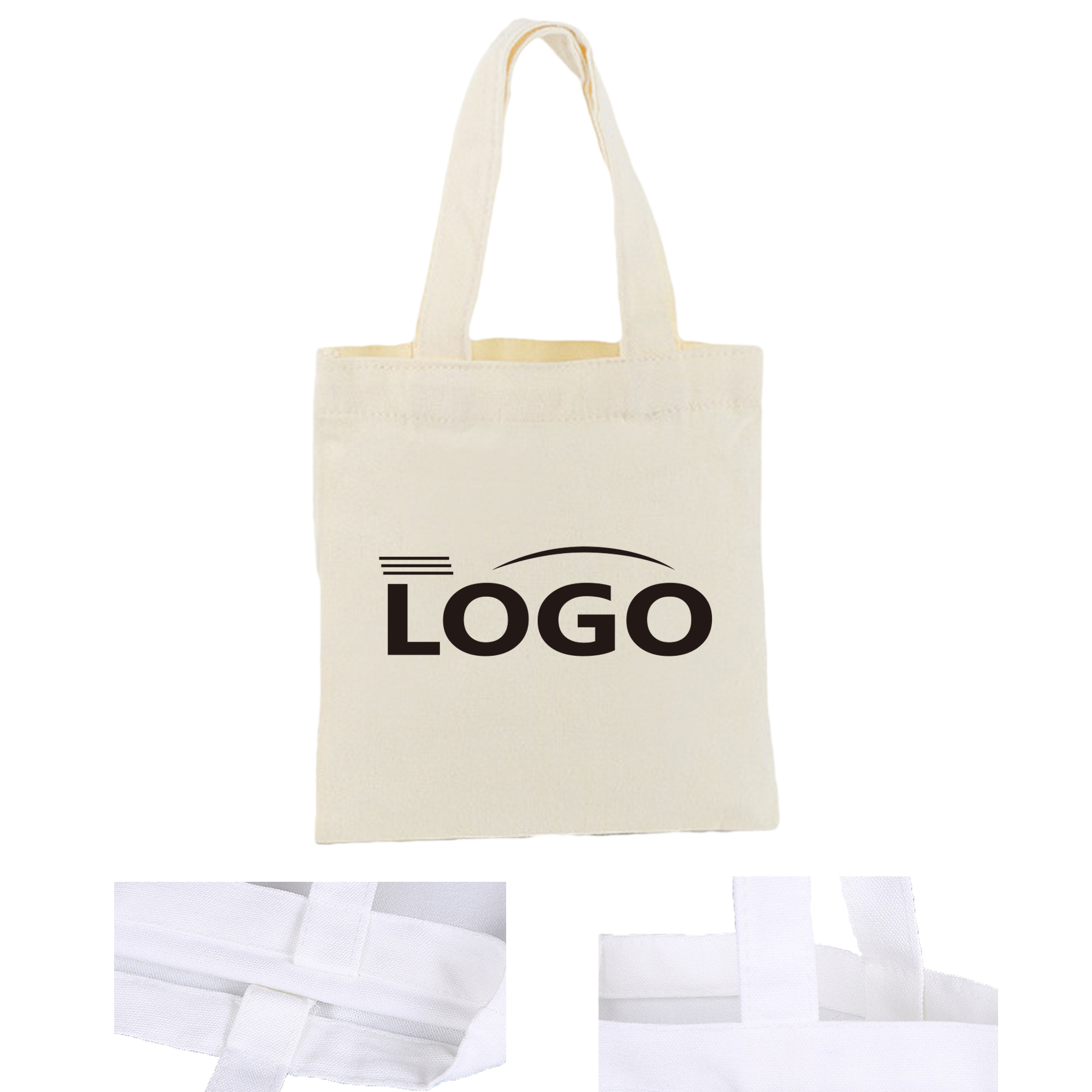 Customizable Practical Tote Bag Casual Canvas Bag, custom tote bag with logo imprint 3