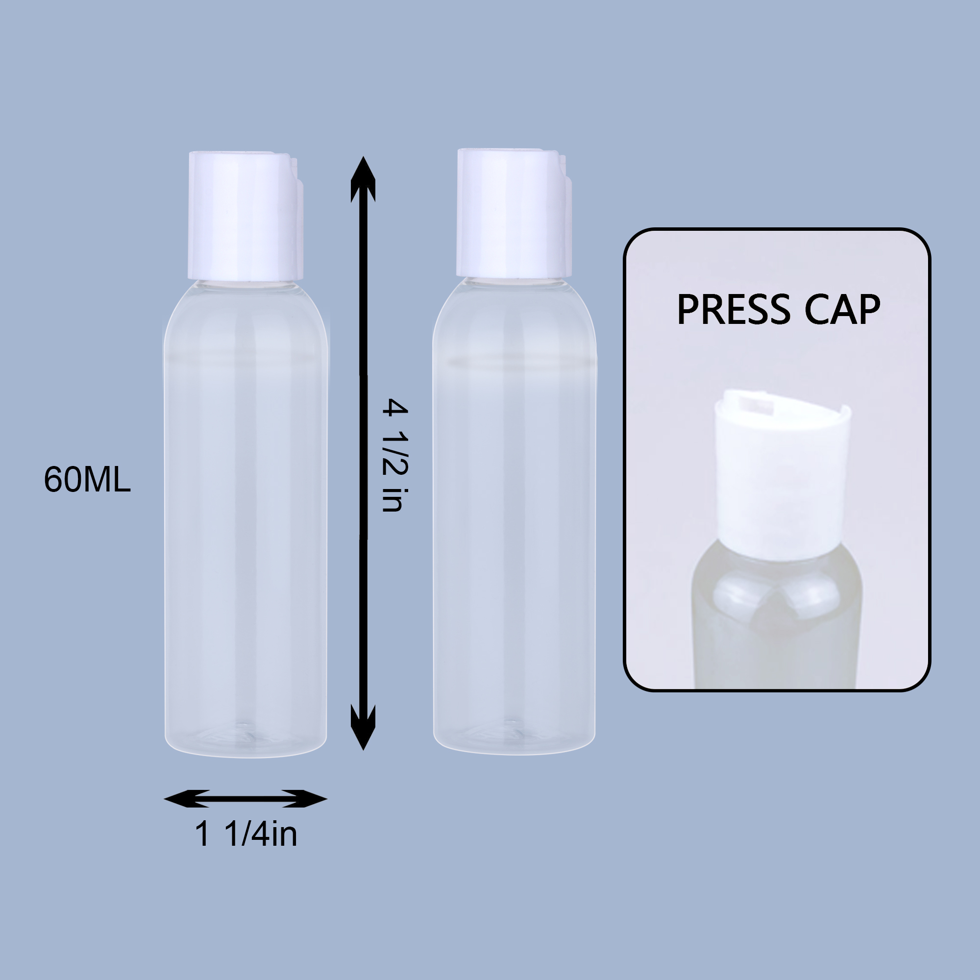 PPE 2 Oz.Gel Bottle for Hand Sanitizer
