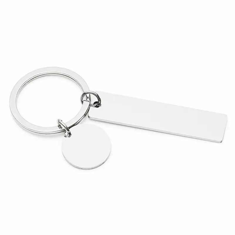 Customized rectangular hang tag keychain 5