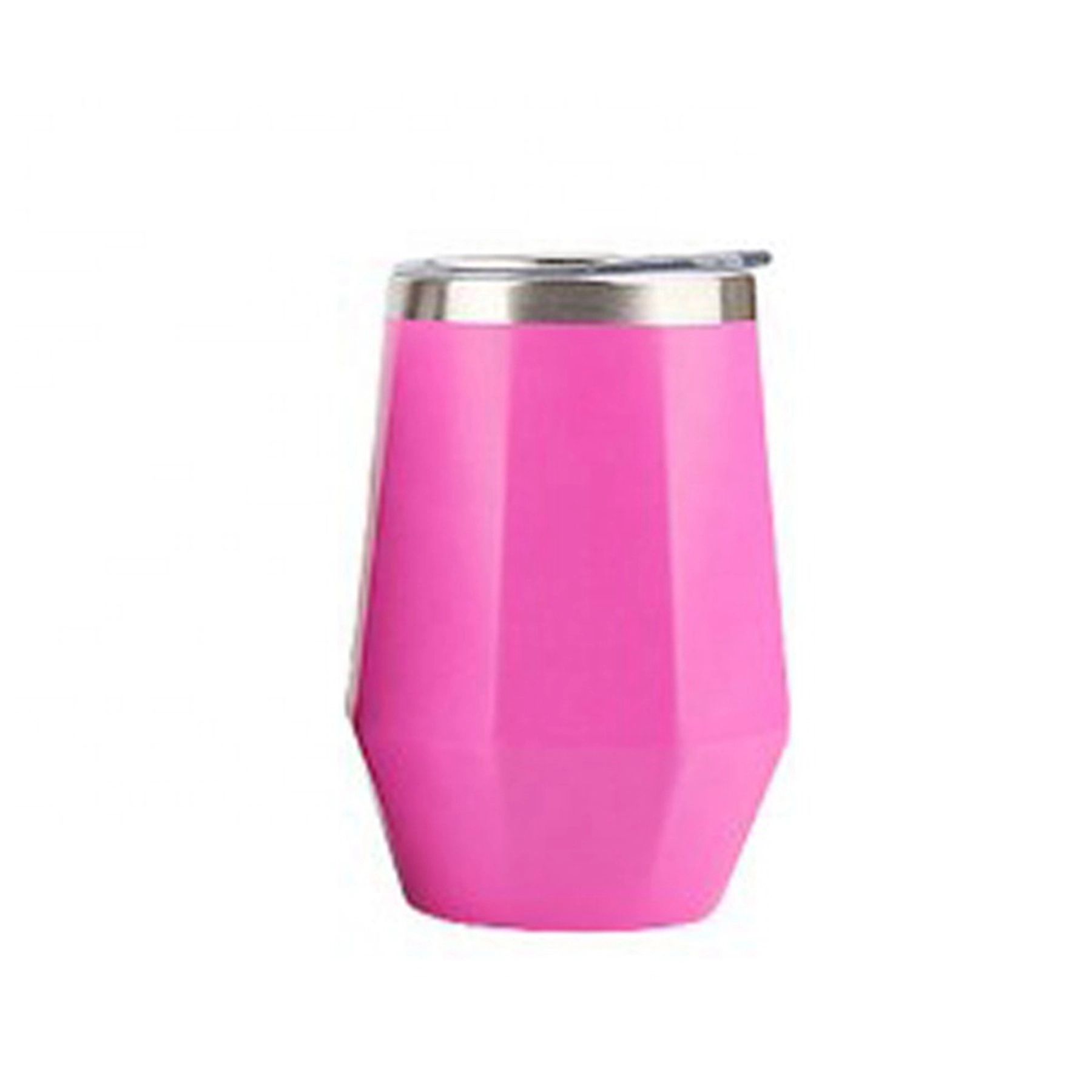 12 oz Diamond Shape Wine Cup with Lid 7