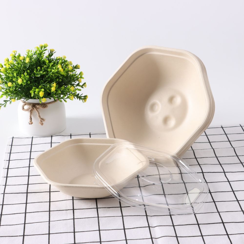 Disposable Biodegradable Six-sided Bowl 7