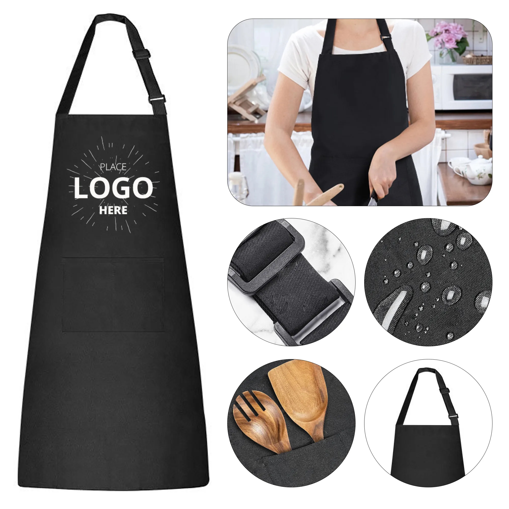 Waterproof And 0il Proof Household Apron 3