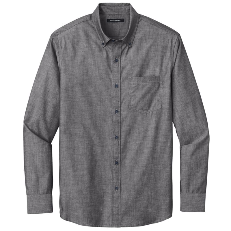 Port Authority Long Sleeve Chambray Easy Care Shirt 1