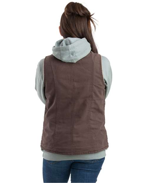 Women's Sherpa-Lined Softstone Duck Vest - WV15 5