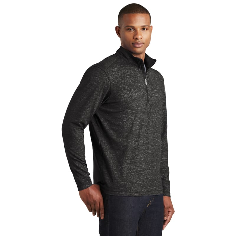 Sport-Tek Sport-Wick Stretch Reflective Heather 1/2-Zip Pullover. 3