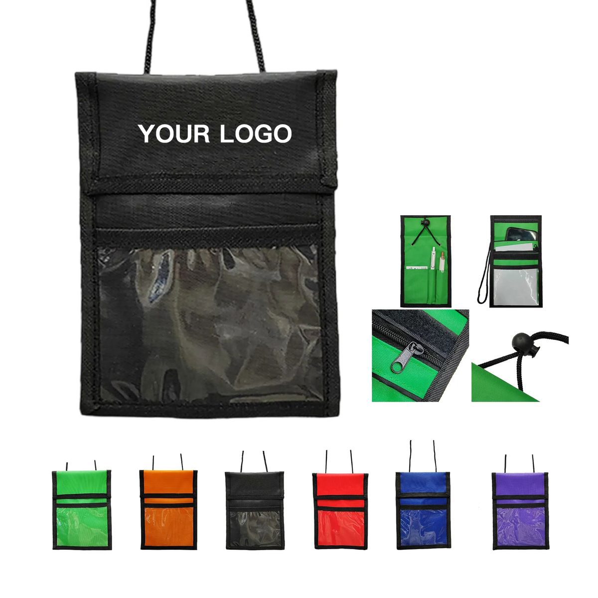 Compact Neck Wallet for ID and Essentials 9