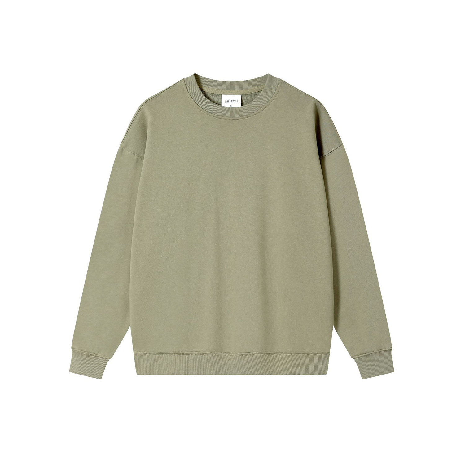 Unisex Cotton Crewneck Pullover Long Sleeve Sweatshirt 7