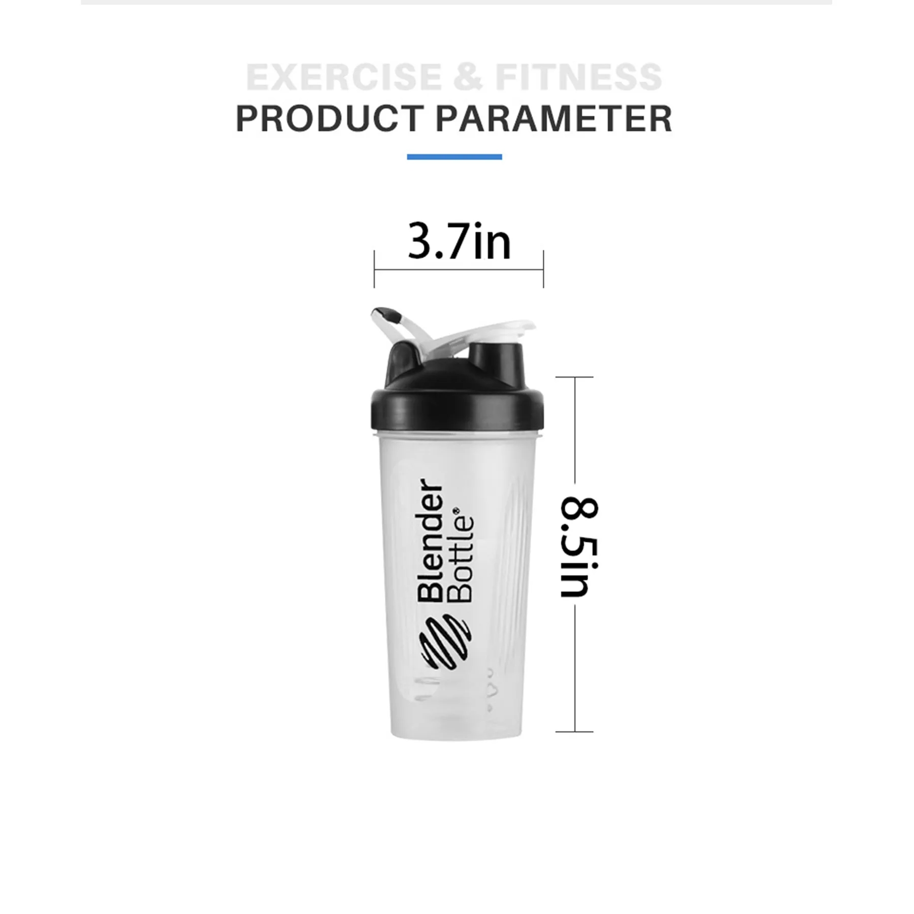 600mlShaker Bottle for Protein Mixes 6