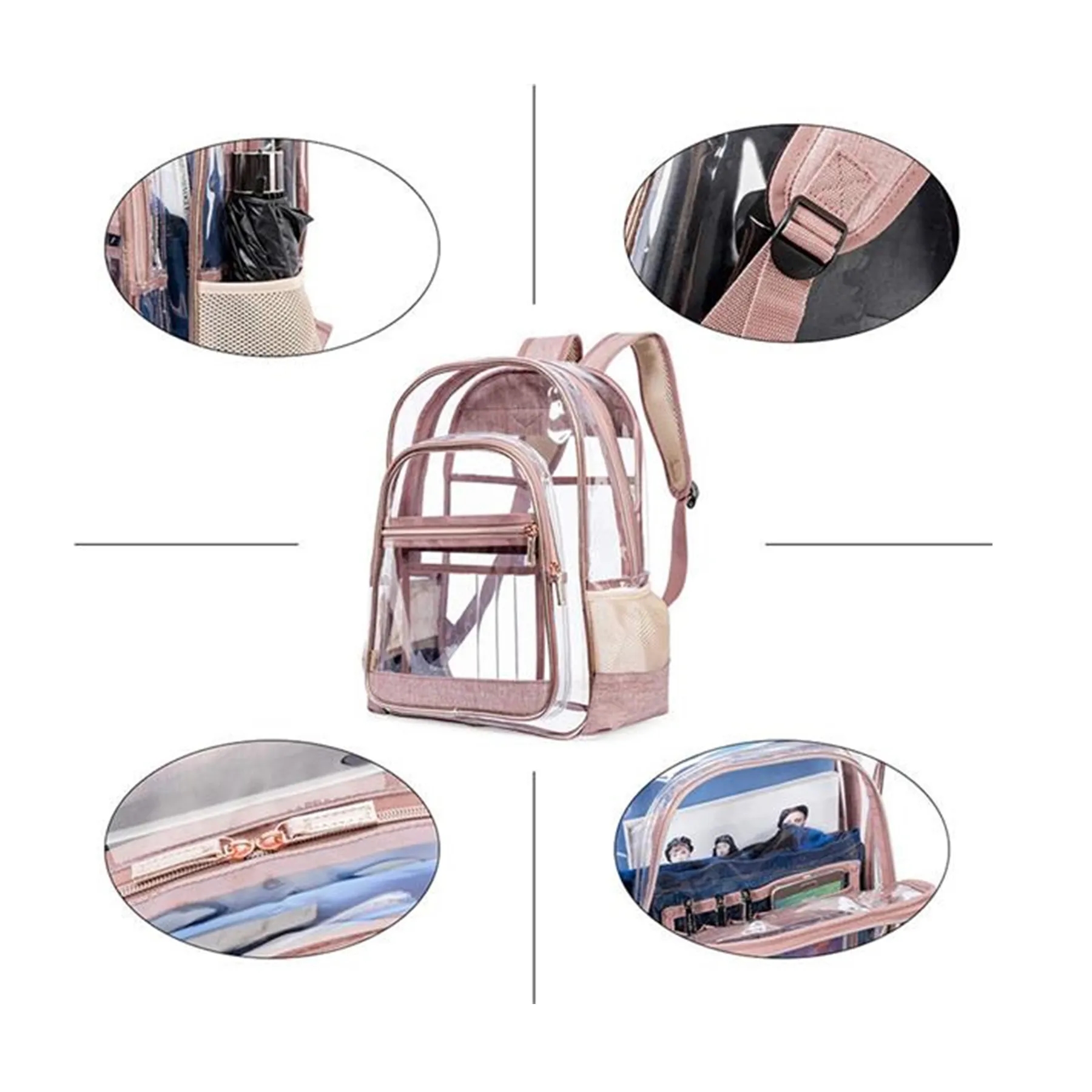 Stylish Clear Backpack 2