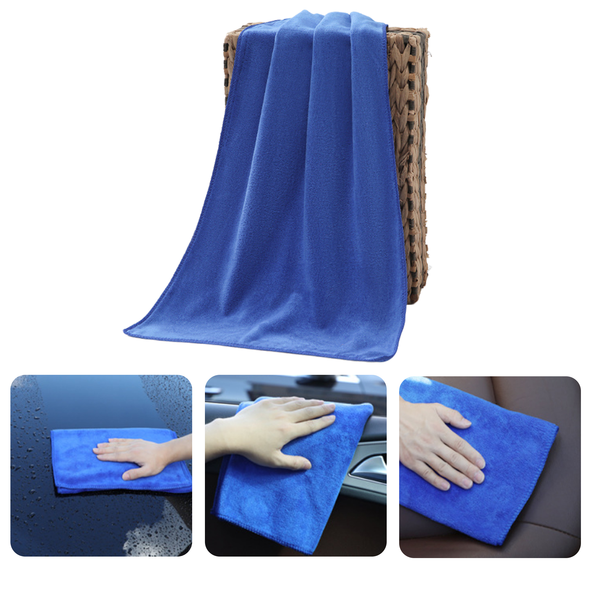 MOQ 50 PCS Absorbent Car Microfiber Cleaning Towel 4